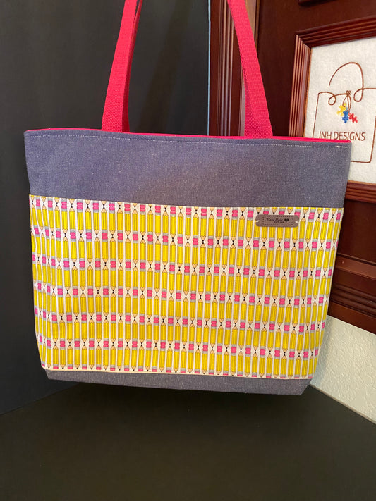The Denim Scholar Tote