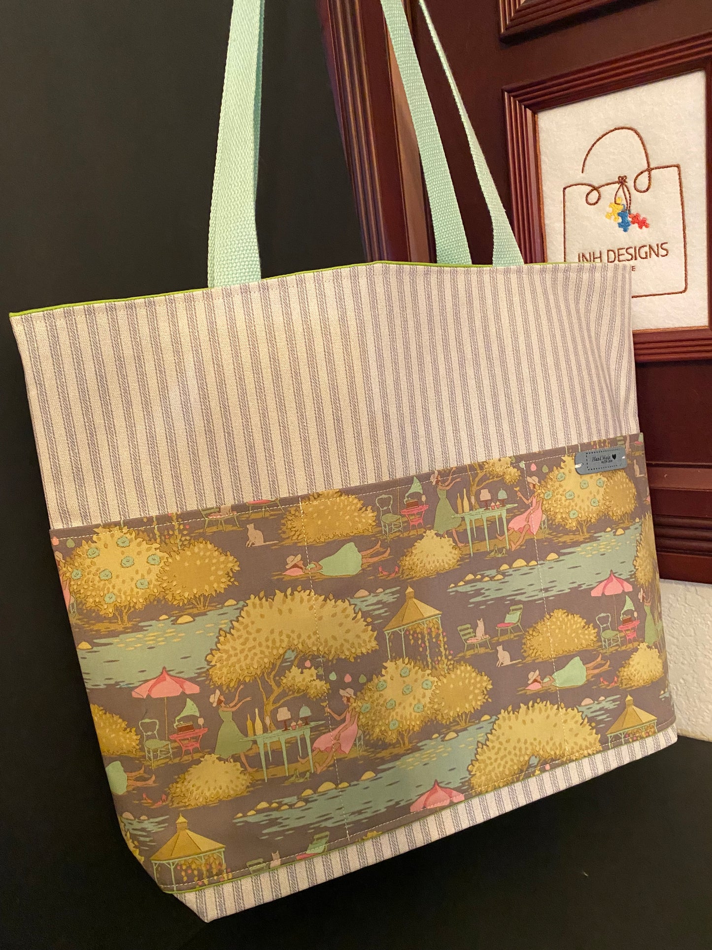 Green Secret Garden Tote