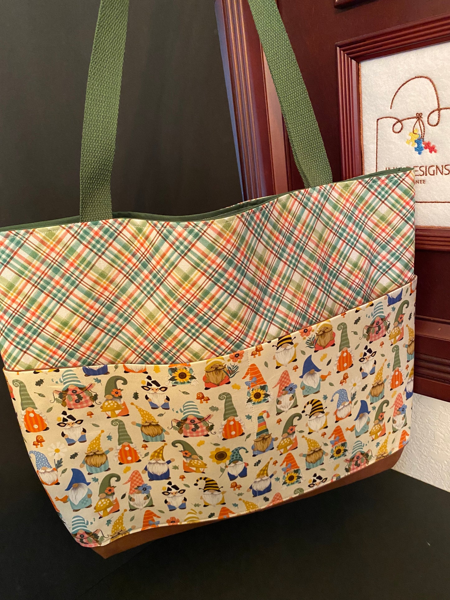 Plaid Gnommies Tote