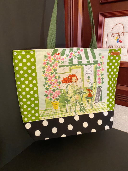 Polka in Bloom Tote